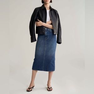 Toteme “Bitti” Denim Midi Skirt
